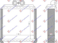 RADIATOR INCALZIRE HABITACLU (BR) (140x140x32) 91- - SUZUKI VITARA 2D 89-98, SUZUKI, SUZUKI VITARA 2D 89-98, 010006500