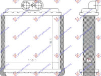 RADIATOR INCALZIRE HABITACLU (BR) (140x140x32) 91- - SUZUKI VITARA 4D 92-98, SUZUKI, SUZUKI VITARA 4D 92-98, 010506500