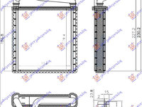 RADIATOR INCALZIRE HABITACLU (BR) (153x180x26) TIP DENSO - VW PASSAT CC 08-12, VW, VW PASSAT CC 08-12, 047006510