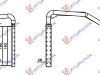 RADIATOR INCALZIRE HABITACLU (BR) (195x145x16) - HYUNDAI i20 08-12, HYUNDAI, HYUNDAI i20 08-12, 036506500