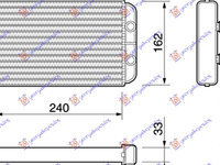 RADIATOR INCALZIRE HABITACLU (BR) (240x160x32) - LANCIA LYBRA 99-05, LANCIA, LANCIA LYBRA 99-05, 041906500