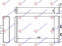 RADIATOR INCALZIRE HABITACLU (M) (280x157x42) - PEUGEOT BOXER 02-06, PEUGEOT, PEUGEOT BOXER 02-06, 080306500