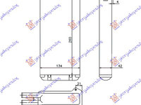 RADIATOR INCALZIRE (M) +/-ΑC (220x194) TIP DELPHI, FORD, FORD ESCORT 90-92, 054006500