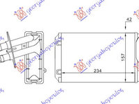 RADIATOR INCALZIRE (M) -ΑC (306x157), VW, VW TRANSPORTER (T4) 91-96, 063606500