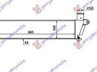 RADIATOR INTERC. 2,5-3,0 TD (665x146x64) - ISUZU P/U D-MAX 12-16, ISUZU, ISUZU P/U D-MAX 12-16, PEUGEOT, PEUGEOT EXPERT 07-16, Partea frontala, Radiator Intercooler, 390006200