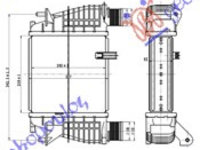 RADIATOR INTERCOOLER 1.2 TCE ΒNZ. 1.5 dCi (210x205x64) - RENAULT MODUS 05-08, RENAULT, RENAULT MODUS 05-08, PEUGEOT, PEUGEOT EXPERT 07-16, Partea frontala, Radiator Intercooler, 031006200