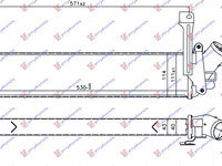 RADIATOR INTERCOOLER 1.5 DCI (657x93x85) (K9K718) - RENAULT RENAULT KANGOO 03-08, RENAULT, RENAULT KANGOO 03-08, PEUGEOT, PEUGEOT EXPERT 07-16, Partea frontala, Radiator Intercooler, 070306210