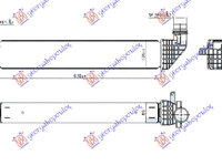 RADIATOR INTERCOOLER 1.6 dCi DIESEL (630x105x80) - RENAULT RENAULT SCENIC/GRAND SCENIC 12-16, PEUGEOT, PEUGEOT EXPERT 07-16, Partea frontala, Radiator Intercooler, RENAULT, RENAULT SCENIC/GRAND SCENIC 12-16, 671006230