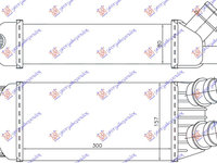 RADIATOR INTERCOOLER 1.6 HDi DIESEL (300x155x80) - CITROEN CITROEN JUMPY 07-16, CITROEN, CITROEN JUMPY 07-16, PEUGEOT, PEUGEOT EXPERT 07-16, Partea frontala, Radiator Intercooler, 072906220