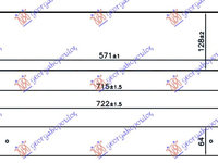 RADIATOR INTERCOOLER 1.6 TURBO (OPC) BENZINA (571x128x64) - OPEL CORSA E 15-, PEUGEOT, PEUGEOT EXPERT 07-16, Partea frontala, Radiator Intercooler, OPEL, OPEL CORSA E 15-19, 610006220