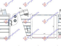 RADIATOR INTERCOOLER 1.8T (S3) (185X165X85) - AUDI AUDI A3 96-03, AUDI, AUDI A3 96-03, PEUGEOT, PEUGEOT EXPERT 07-16, Partea frontala, Radiator Intercooler, 062006222