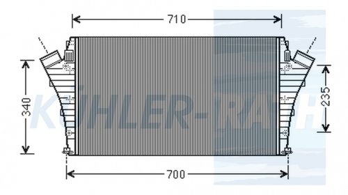 Radiator intercooler 1.9 cdti FIAT CROMA SW 0