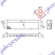RADIATOR INTERCOOLER 13 JTD[410BMW X115X40]03- FIAT STRADA 05-14 FIAT STRADA 05-14 PEUGEOT 296006200 296006200 51718679