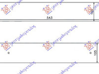 RADIATOR INTERCOOLER 2.0-2.5-3.0 (520 d-525 d-530D) DIESEL (543x100x105), BMW, BMW SERIES 5 (E60/61) 03-10, PEUGEOT, PEUGEOT EXPERT 07-16, Partea frontala, Radiator Intercooler, 059006200