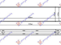 RADIATOR INTERCOOLER 2.0 D3/D4 DIESEL -15 (660x145x64) - VOLVO VOLVO V40 12-, VOLVO, VOLVO V40 12-, PEUGEOT, PEUGEOT EXPERT 07-16, Partea frontala, Radiator Intercooler, 858006220