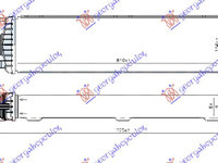 RADIATOR INTERCOOLER 2.0 TURBO BENZINA (610x160x64), PEUGEOT, PEUGEOT EXPERT 07-16, Partea frontala, Radiator Intercooler, JAGUAR, JAGUAR XF 15-, 420606200