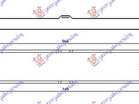 RADIATOR INTERCOOLER 2.3 JTD DIESEL (745x145x50), FIAT, FIAT DUCATO 06-14, PEUGEOT, PEUGEOT EXPERT 07-16, Partea frontala, Radiator Intercooler, 028706210