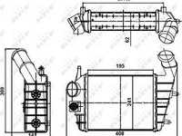 Radiator intercooler ALFA ROMEO 156 932 NRF 30123A