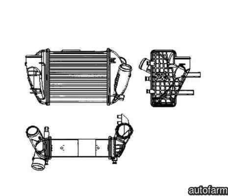 Radiator intercooler AUDI A4 8E2 B6 NRF 30755