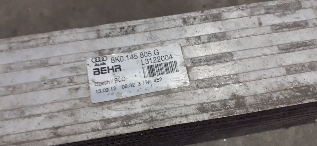Radiator intercooler Audi A4, A5, A6 2.0