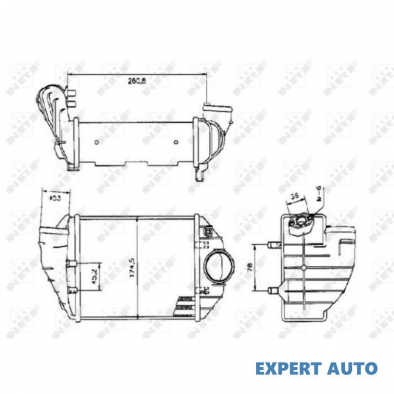 Radiator intercooler Audi AUDI A4 Avant (8D5, B5) 