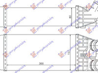 Radiator intercooler, benzina CITROEN C3 10-13 CITROEN C3 13-16 CITROEN C3 16- CITROEN DS3 10-14