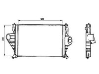 Radiator intercooler Citroen XANTIA (X2) NRF 30843