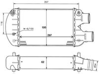 Radiator intercooler FIAT MAREA (185) NRF 30122A