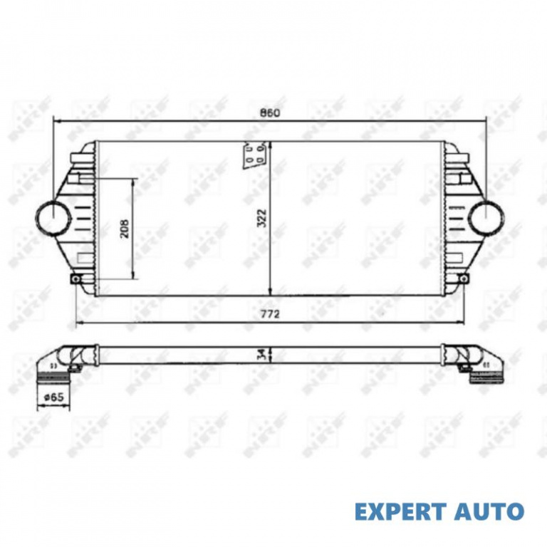 Radiator intercooler Fiat SCUDO Combinato (220P) 1