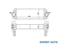 Radiator intercooler Ford TRANSIT CONNECT (P65_, P70_, P80_) 2002-2016 #2 097000N