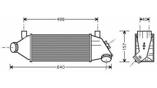 Radiator intercooler FORD TRANSIT Tourneo BUS