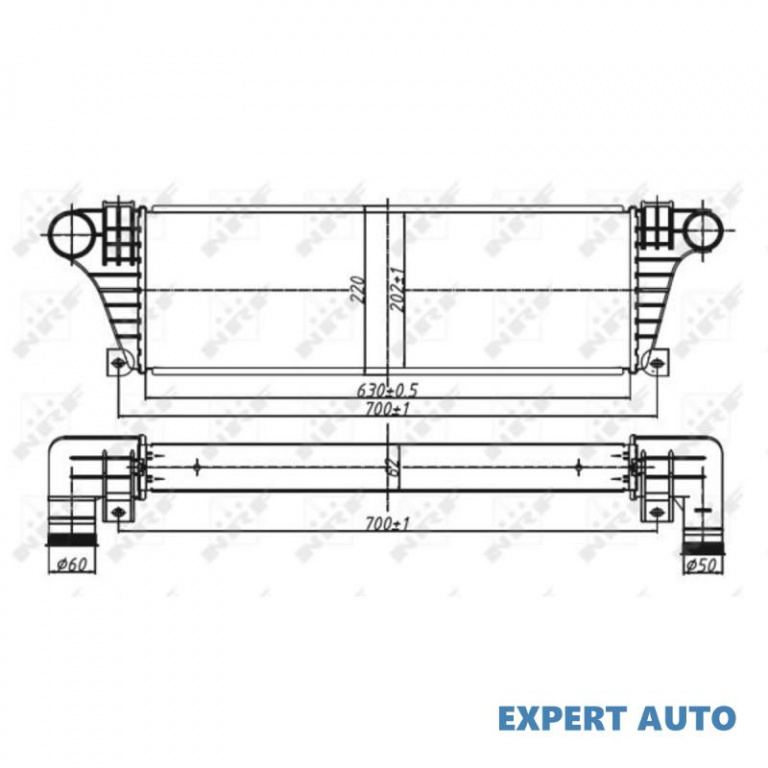Radiator intercooler Iveco DAILY II platou / sasiu