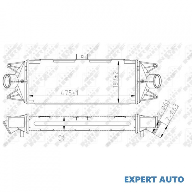 Radiator intercooler Iveco DAILY IV bus 2006-2011 