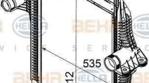 Radiator intercooler MAN TGM HELLA 8ML 376 74