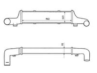 Radiator intercooler MERCEDES-BENZ E-CLASS combi (S210) NRF 30419