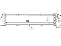 Radiator intercooler MERCEDES-BENZ E-CLASS (W210) NRF 30420