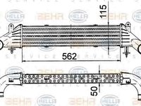 Radiator intercooler MERCEDES-BENZ SLK R170 HELLA 8ML 376 724-161
