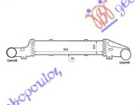 Radiator intercooler MERCEDES E CLASS (W210) 96-99 MERCEDES E CLASS (W210) 99-02 cod A2105001400