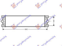 Radiator intercooler motorina 03- NISSAN INTERSTAR 02-09 OPEL MOVANO 98-09 RENAULT MASTER/MASCOTT 98-09