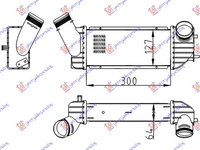 Radiator intercooler, motorina CITROEN C4 04-11 CITROEN XSARA 00-04 CITROEN BERLINGO 02-08 PEUGEOT 307 01-05