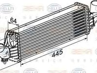 Radiator intercooler NISSAN ALMERA TINO V10 HELLA 8ML 376 777-081