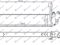 Radiator intercooler NISSAN KUBISTAR 03-09 RENAULT KANGOO 03-08 Cod 8200322941 , 8200732384