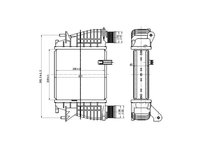 Radiator intercooler Nissan Note (E11), Renault Clio Grandtour (Kr0/1), Clio 2 (Bb0/1/2, Cb0/1/2), Clio 3 (Br0/1, Cr0/1), Modus / Grand Modus (F/Jp0)