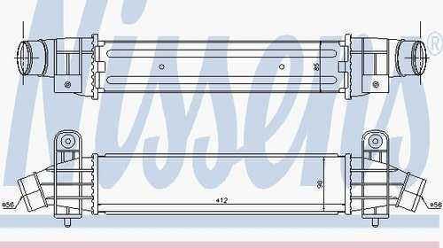 Radiator Intercooler - NISSENS - 96702