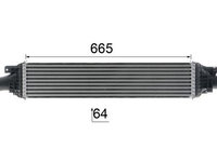 Radiator intercooler NOU producator Mahle pentru Audi Q5 2.0 TFSI quattro 230cp 2015-2017