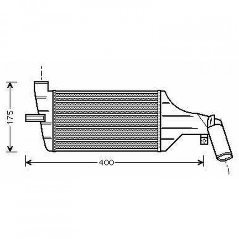 Radiator intercooler OPEL ASTRA G combi 1999-> pentru 1.7 DTI 16V (F35)-55 KW