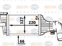 Radiator intercooler OPEL ASTRA G hatchback F48 F08 HELLA 8ML 376 723-181