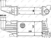 Radiator intercooler OPEL ASTRA H L48 NRF 30258