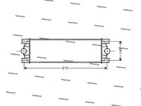 Radiator intercooler Opel Movano 1998-2003 NOU 7701043695 (DIESEL)