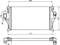 Radiator intercooler PEUGEOT 406 Break (8E/F) NRF 30828